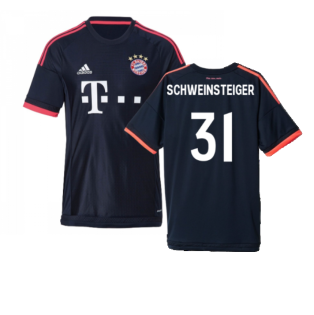 Bayern Munich 2015-16 Third Shirt ((Excellent) S) (Schweinsteiger 31)