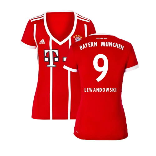 Bayern Munich 2017-18 Womens Home Shirt (XL) ((Excellent) XL) (Lewandowski 9)