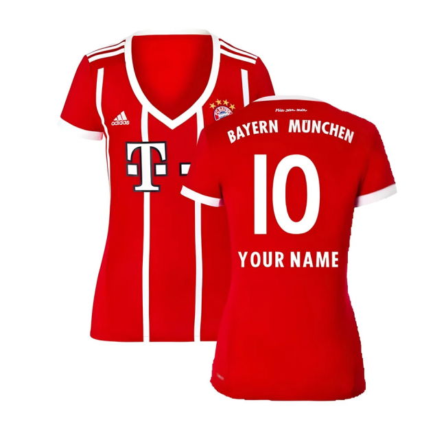 Bayern Munich 2017-18 Womens Home Shirt (XL) ((Excellent) XL) (Your Name)