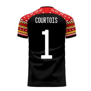 Belgium 2025-2026 Away Concept Football Kit (Libero) (COURTOIS 1)