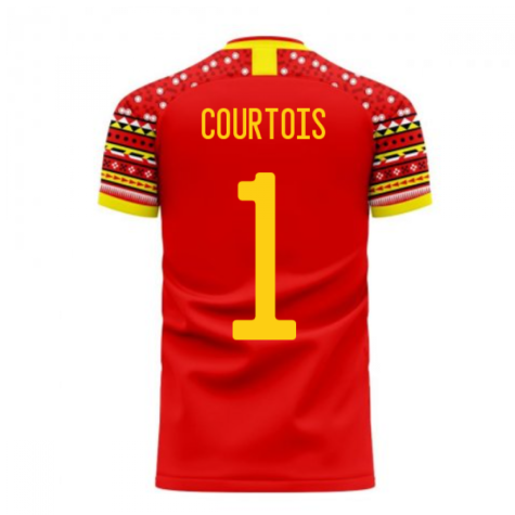 Belgium 2023-2024 Home Concept Football Kit (Libero) (COURTOIS 1)