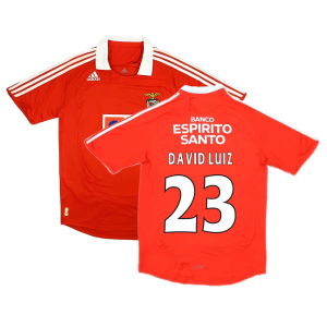Benfica 2007-2008 Home Shirt ((Very Good) S) (David Luiz 23)