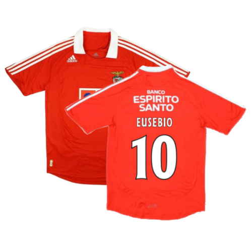 Benfica 2007-2008 Home Shirt ((Very Good) S) (EUSEBIO 10)
