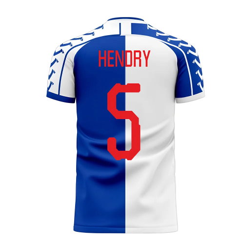 Blackburn 2025-2026 Home Concept Football Kit (Viper) (Hendry 5)