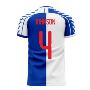 Blackburn 2022-2023 Home Concept Football Kit (Viper) (Johnson 4) - Little Boys