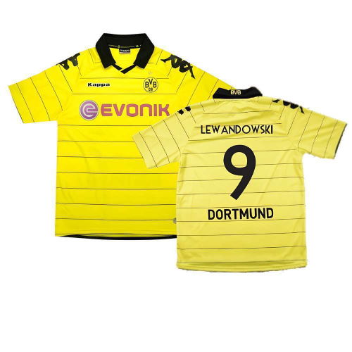 Borussia Dortmund 2010-11 Home Shirt ((Excellent) M) (Lewandowski 9)