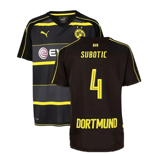 Borussia Dortmund 2016-17 Away Shirt ((Mint) XXLB) (Subotic 4)