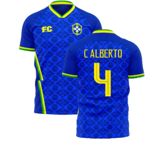 Brazil 2021-2022 Away Concept Football Kit (Fans Culture) (C ALBERTO 4)