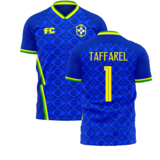 Brazil 2021-2022 Away Concept Football Kit (Fans Culture) (TAFFAREL 1)