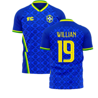 Brazil 2021-2022 Away Concept Football Kit (Fans Culture) (WILLIAN 19)