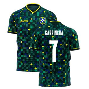 Brazil 2025-2026 Third Concept Football Kit (Libero) (GARRINCHA 7)