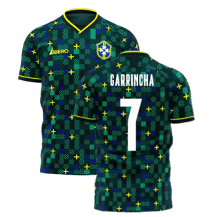 Brazil 2023-2024 Third Concept Football Kit (Libero) (GARRINCHA 7)