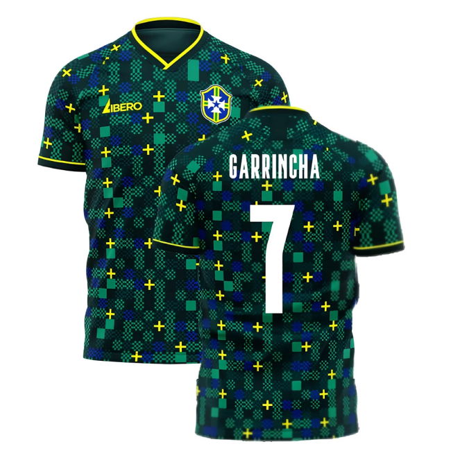 Brazil 2025-2026 Third Concept Football Kit (Libero) (GARRINCHA 7)