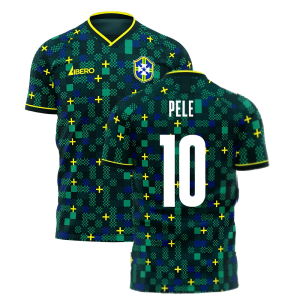 Brazil 2025-2026 Third Concept Football Kit (Libero) (PELE 10)