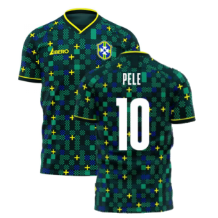 Brazil 2022-2023 Third Concept Football Kit (Libero) (PELE 10)