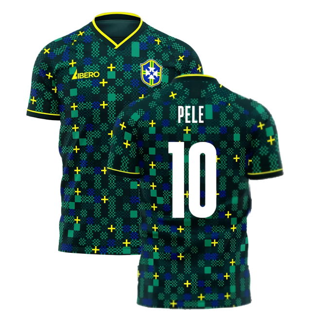 Brazil 2025-2026 Third Concept Football Kit (Libero) (PELE 10)