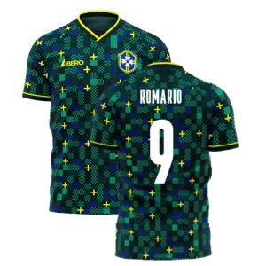 Brazil 2025-2026 Third Concept Football Kit (Libero) (ROMARIO 9)