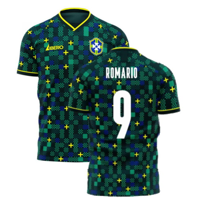 Brazil 2025-2026 Third Concept Football Kit (Libero) (ROMARIO 9)