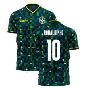 Brazil 2025-2026 Third Concept Football Kit (Libero) (RONALDINHO 10)