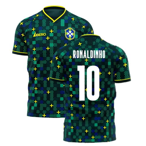 Brazil 2025-2026 Third Concept Football Kit (Libero) (RONALDINHO 10)