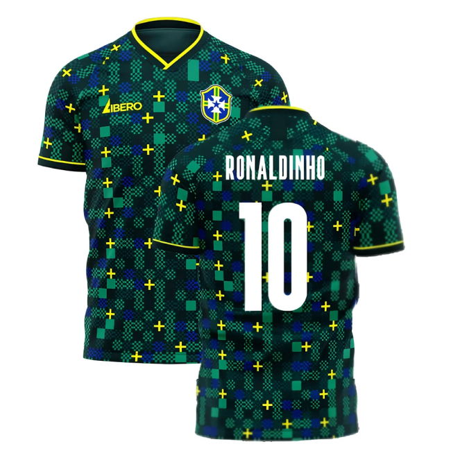 Brazil 2025-2026 Third Concept Football Kit (Libero) (RONALDINHO 10)