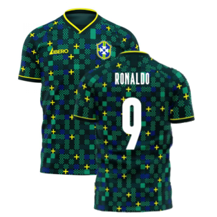 Brazil 2022-2023 Third Concept Football Kit (Libero) (RONALDO 9)