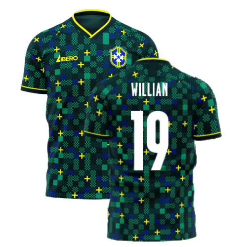 Brazil 2025-2026 Third Concept Football Kit (Libero) (WILLIAN 19)