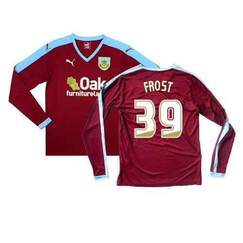 Burnley 2015-16 Long Sleeve Home Shirt ((Excellent) S) (Frost 39)