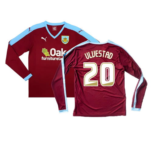 Burnley 2015-16 Long Sleeve Home Shirt ((Excellent) S) (Ulvestad 20)