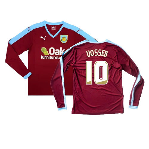 Burnley 2015-16 Long Sleeve Home Shirt ((Excellent) S) (Vossen 10)
