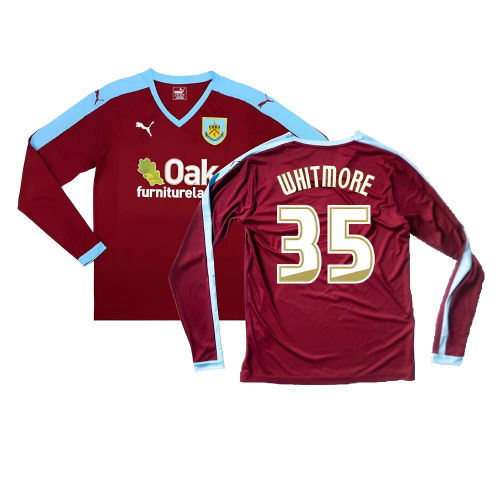 Burnley 2015-16 Long Sleeve Home Shirt ((Excellent) S) (Whitmore 35)
