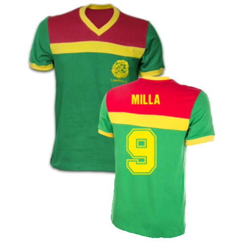Cameroon 1989 Short Sleeve Retro Shirt 100% Cotton (MILLA 9)