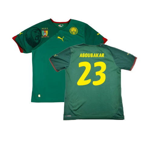 Cameroon 2010-11 Home Shirt ((Excellent) L) (Aboubakar 23)