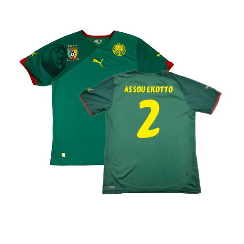 Cameroon 2010-11 Home Shirt ((Excellent) L) (Assou Ekotto 2)