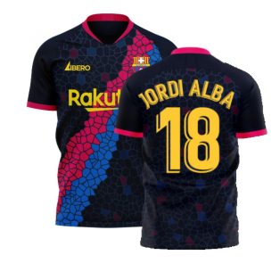 Catalonia 2023-2024 Away Concept Football Kit (Libero) (JORDI ALBA 18)