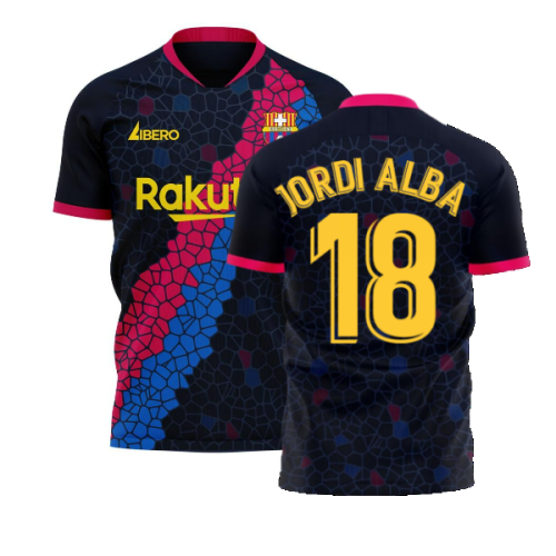 Catalonia 2025-2026 Away Concept Football Kit (Libero) (JORDI ALBA 18)  Catalonia 2025-2026 Away Concept Football Kit (Libero) (JORDI ALBA 18)