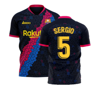 Catalonia 2023-2024 Away Concept Football Kit (Libero) (SERGIO 5)