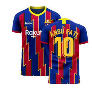 Catalonia 2023-2024 Home Concept Football Kit (Libero) (ANSU FATI 10)