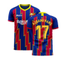 Catalonia 2023-2024 Home Concept Football Kit (Libero) (AUBAMEYANG 17)