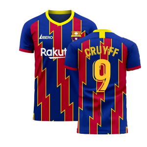 Catalonia 2025-2026 Home Concept Football Kit (Libero) (CRUYFF 9)