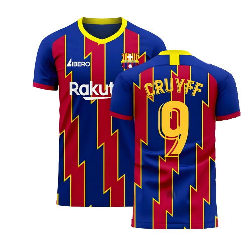 Catalonia 2025-2026 Home Concept Football Kit (Libero) (CRUYFF 9)