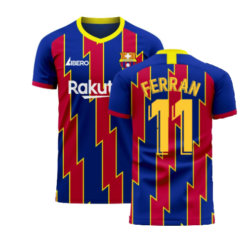 Catalonia 2025-2026 Home Concept Football Kit (Libero) (FERRAN 11)  Catalonia 2025-2026 Home Concept Football Kit (Libero) (FERRAN 11)