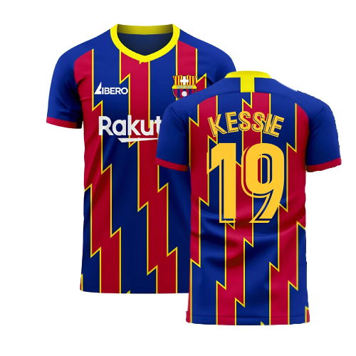 Catalonia 2025-2026 Home Concept Football Kit (Libero) (KESSIE 19)