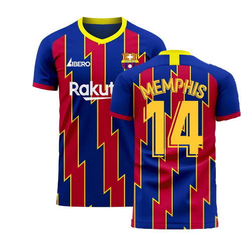 Catalonia 2025-2026 Home Concept Football Kit (Libero) (MEMPHIS 14)
