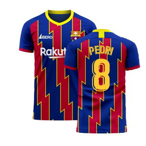 Catalonia 2025-2026 Home Concept Football Kit (Libero) (PEDRI 8)