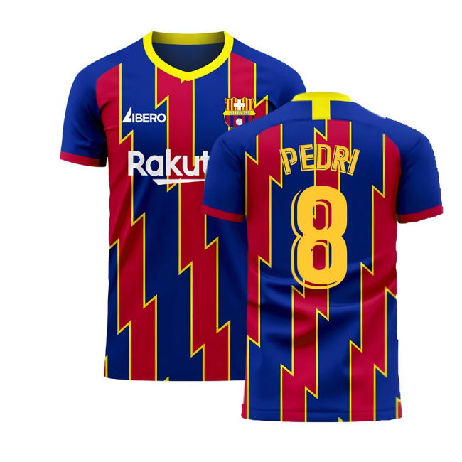 Catalonia 2025-2026 Home Concept Football Kit (Libero) (PEDRI 8)