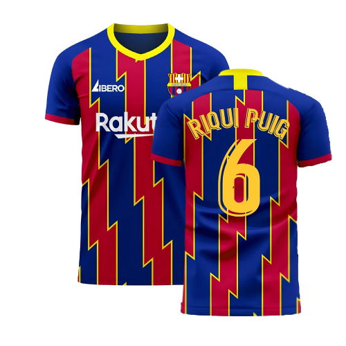 Catalonia 2025-2026 Home Concept Football Kit (Libero) (RIQUI PUIG 6)