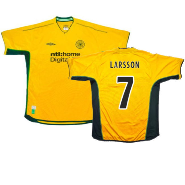 Celtic 2002-03 Away Shirt (Excellent) (Larsson 7)