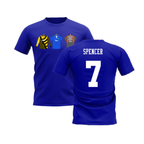 Chelsea 1995-1996 Retro Shirt T-shirts (Blue) (Spencer 7)