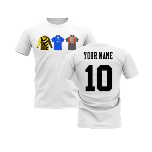 Chelsea 1995-1996 Retro Shirt T-shirts (White) (Your Name)